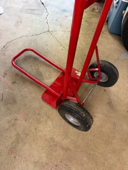 Red Steel Hand Truck