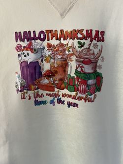Hallow Thanks Mas Sweatshirt Medium 8-10 Unisex