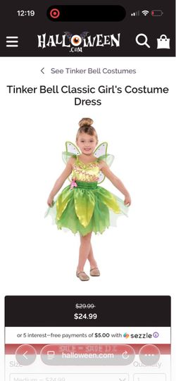 Tinkerbell costume