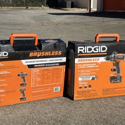 Rigid 18v 2 Tool Brushless Combo Kit