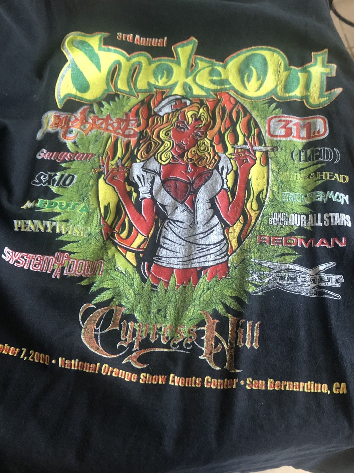 cypress hill Tシャツ vintage 2000 Vintage Smoke Out Cypress Hill T