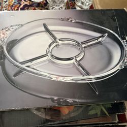 Crystal Serving Tray Plates $15