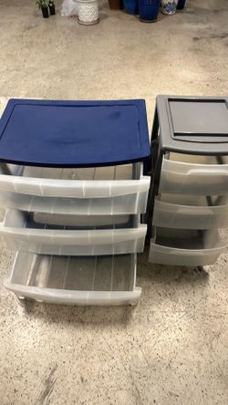 Plastics storage bins