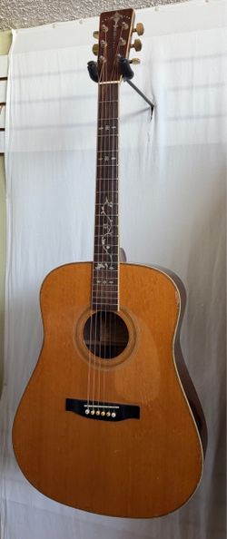 1970’s Mountain M-40 Dreadnought Acoustic Guitar Made in Japan Similar to Martin D-28