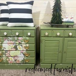 Set Of Large Nightstands 