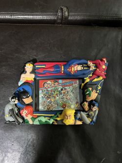 Vintage 1999 DC superhero picture frame