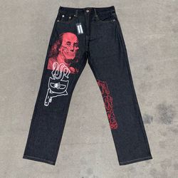 New SDL South Centralla Black Straight Leg Jeans 34x30