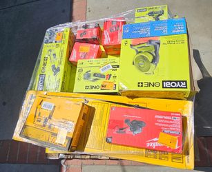 POWER TOOL PALLET DEWALT MILWAUKEE RYOBI & MORE