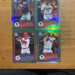 2024 BOWMAN LOT OF 4 ROOKIE OF THE YEAR FAVORITE CARDS