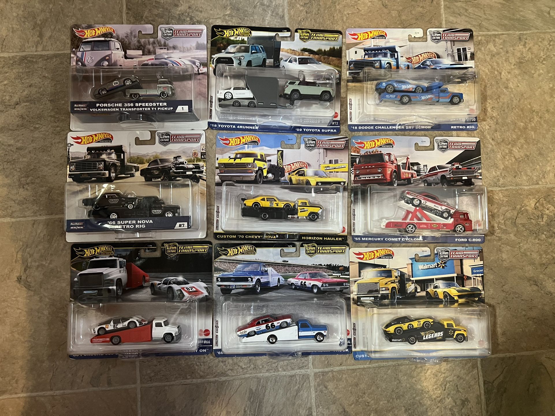 9 Hot Wheels Team Transports