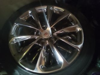 Cadillac CTS-V ( 4)-19in chrome wheels and tires that are like new