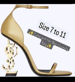 ✨️Women Y S L Logo heels ✨️ size 7 to 11