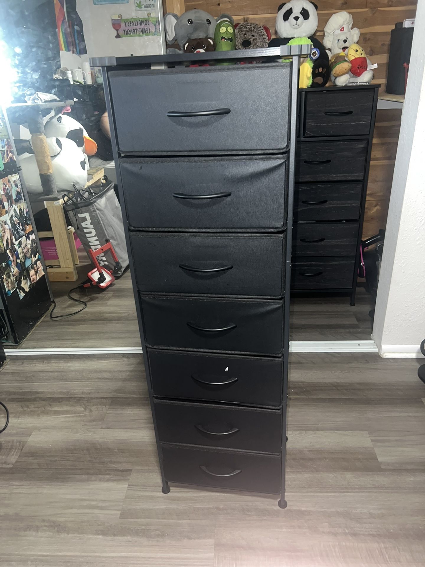 Black 7-drawer Storage Unit