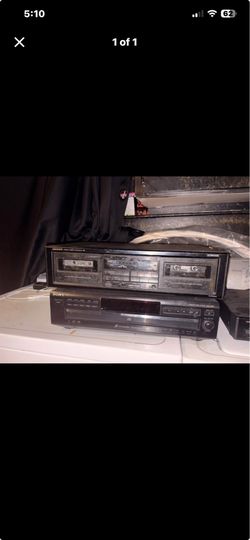 Vintage Cassette Deck + Sony 5 Disc CD Player Bundle