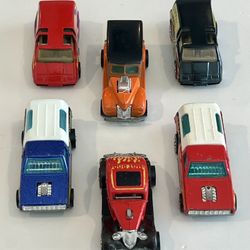 Vintage 1980’s Hot Wheels HiRakers Lot Of 6 Cars Loose