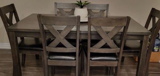 Dining table for six