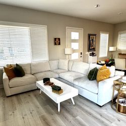 Modern White Sectional