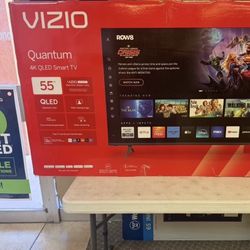 55 Vizio Tv $55 Down On Finacing Free Delivery 6 Month Warranty.  55 Vizio Smart 4k HDTV Qled 