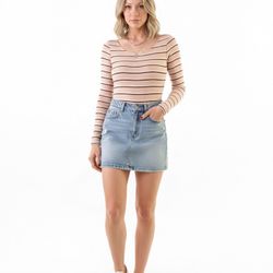 Striped Long Sleeve Bodysuit