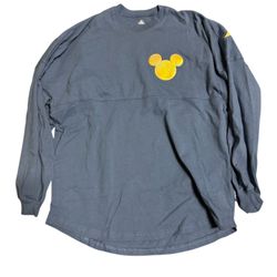 Disneyland Mickey Mouse Spirit Jersey Blue Earidescent Gold Adult Size S $50 OBO