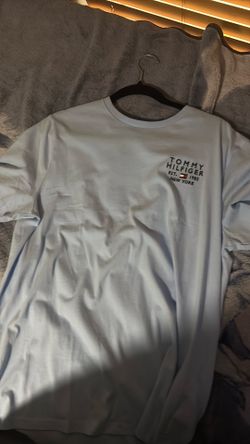 Blue Tommy Hilfiger plain shirt