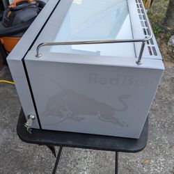 RARE red Bull Cooler Fridge With Keys