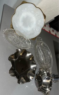 Set of Antique Entertaining Dishes