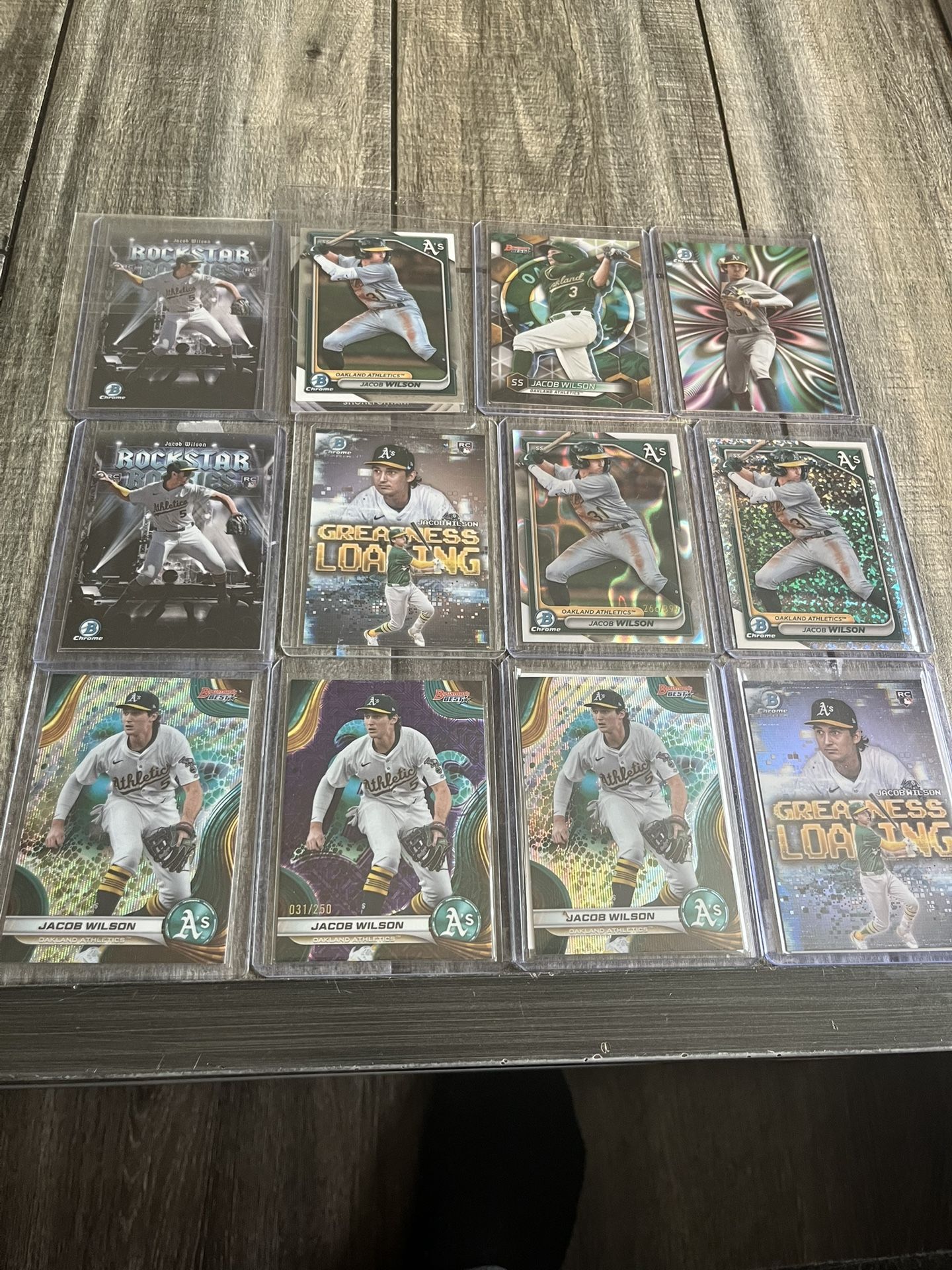 Jacob Wilson 12 Card Lot 
