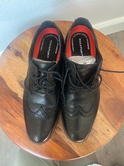 Rockport Black Leather Oxfords 9.5