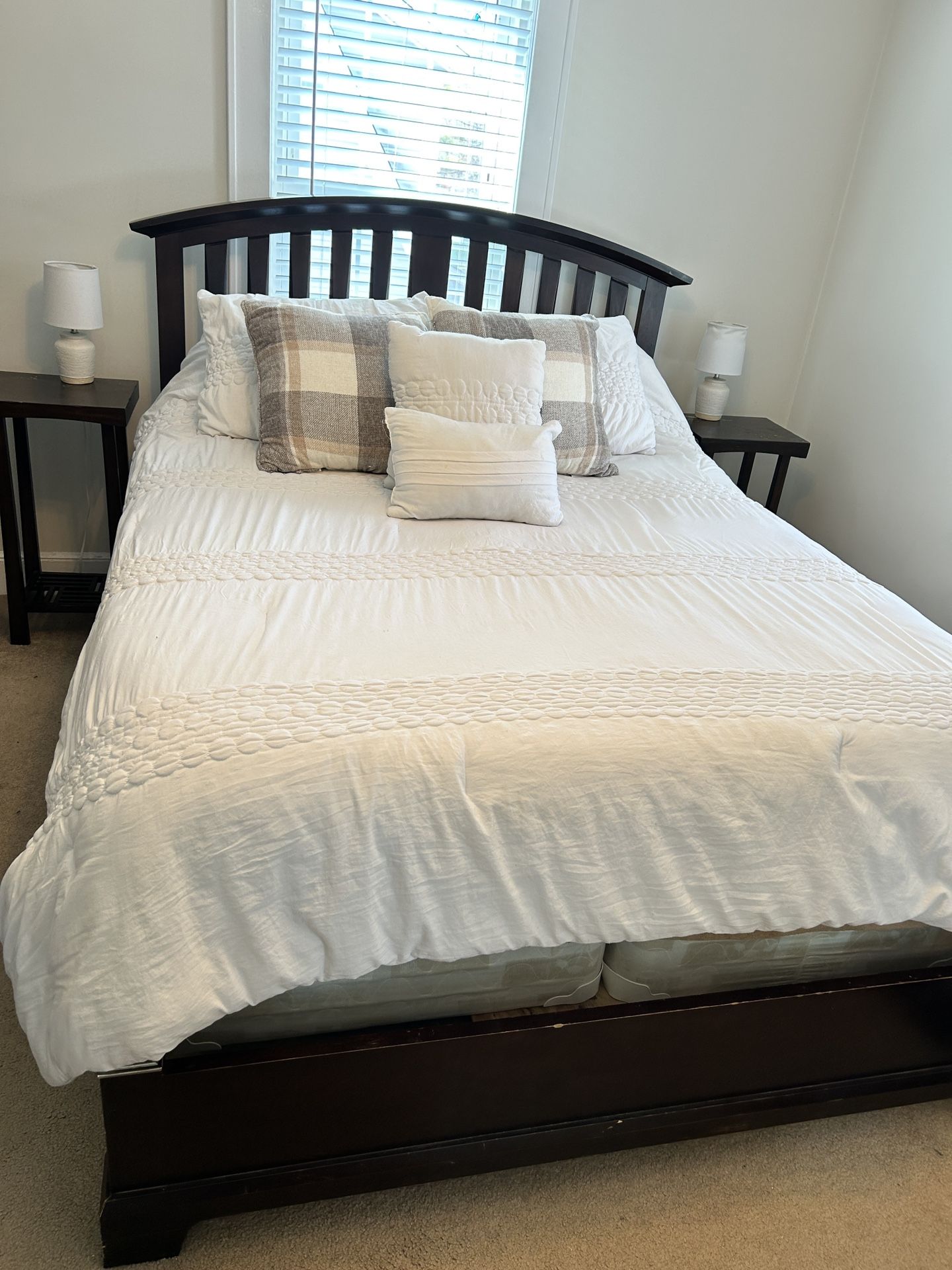 Bed Frame With End Tables