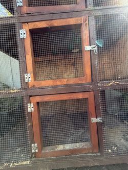 Large Wooden Outdoor Animal Hutch Cage