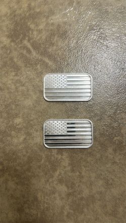 American Flag 1 oz .999 Fine Silver Bars