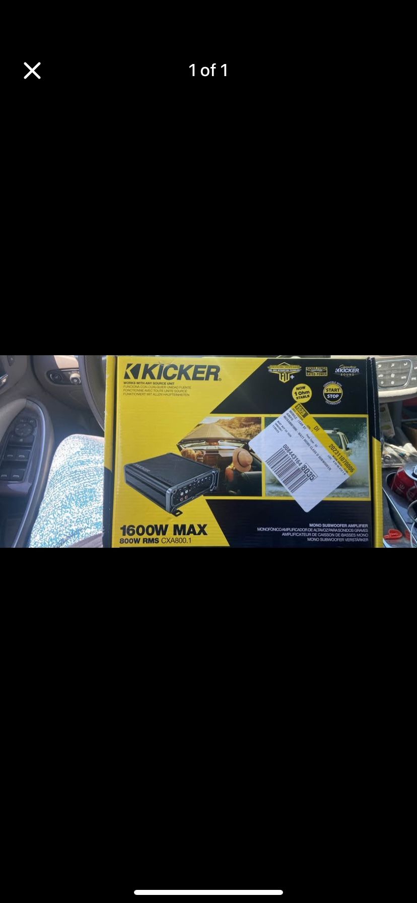 Kicker 1600 watt 800w rms amp 