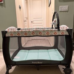 Baby Crib With Mattress And Cover 