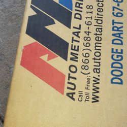 1968-69 AMD LEFT TRUNK GUTTER  SILL