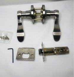 Door handles, brushed nickel door lever, keyless interior door lock (step [not lock for salon]) 