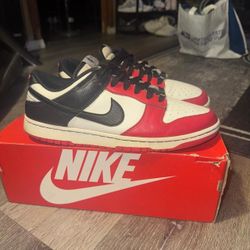 Nike Dunk Low NBA 75th Anniversary Red Black Size 9.5  