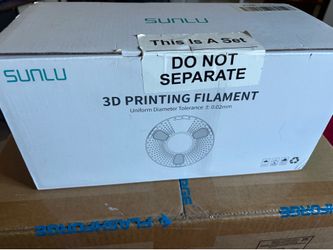 3D printer adventurer 5M with 8 Sunlu filaments.