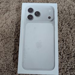 iPhone 17 Pro Max 1 TB Silver and Orange