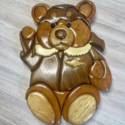 Cutest Wooden Bear 