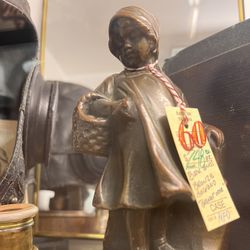 Bronze Girl Galvand Book Ends