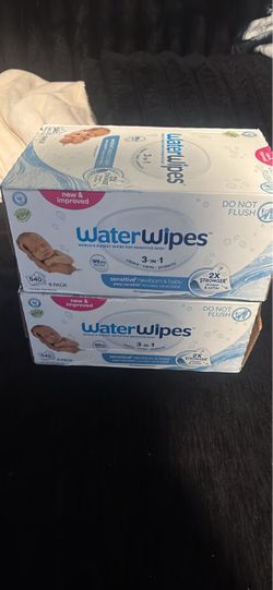 WaterWipes Baby Wipes 9-Pack x2 Boxes