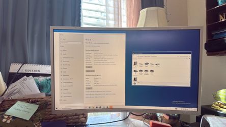 Samsung curved desktop monitor