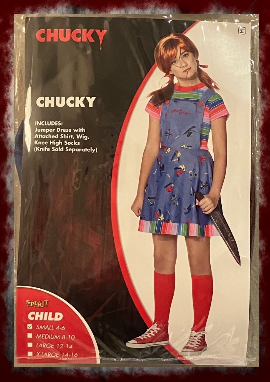 Kids Chucky Halloween Costume  - Size Small (4-6)