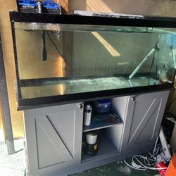55G Fish Tank. Stand . Heater 
