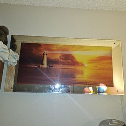 Vintage Lighthouse w/Waves & Sounds