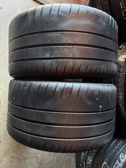 Pair of 295 30 20 Michelin Pilot sport cup 2 tires