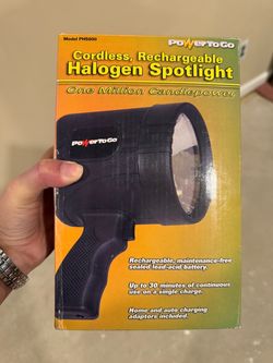 Power To Go Cordless Rechargeable Halogen Spotlight