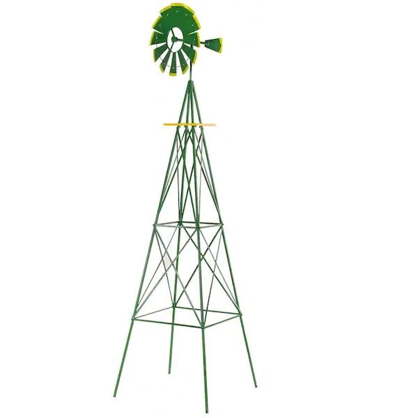 8 ft. Decorative Weather Resistant Backyard Wind Mill
