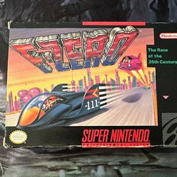 F-Zero (Super Nintendo Entertainment System, 1991) SNES *COMPLETE IN BOX* CIB